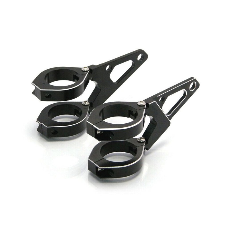 Alchemy Parts Motorcycle Headlight Clips Pair for 58-59 mm Fork