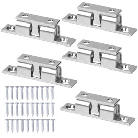 Chstarina Pack of 5 Double Ball Catch Cupboard Door Catch Cabinet Door Lock Door Ball Catch for Kitchen Cabinet Doors Furniture Door Cabinets 50 mm