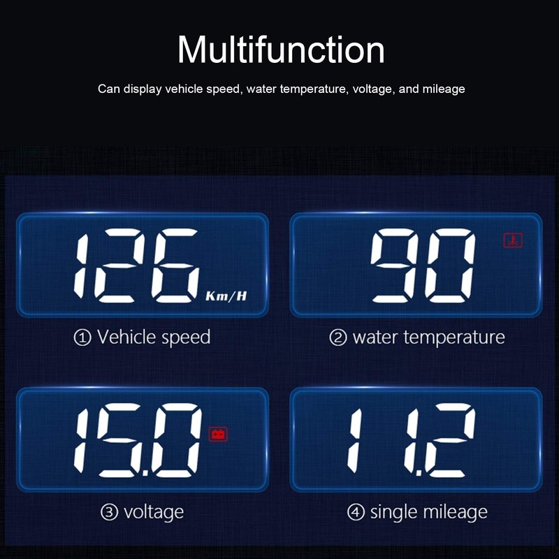 OBD2 HUD Head Up Display, Multi-function Display, Car HUD Windscreen