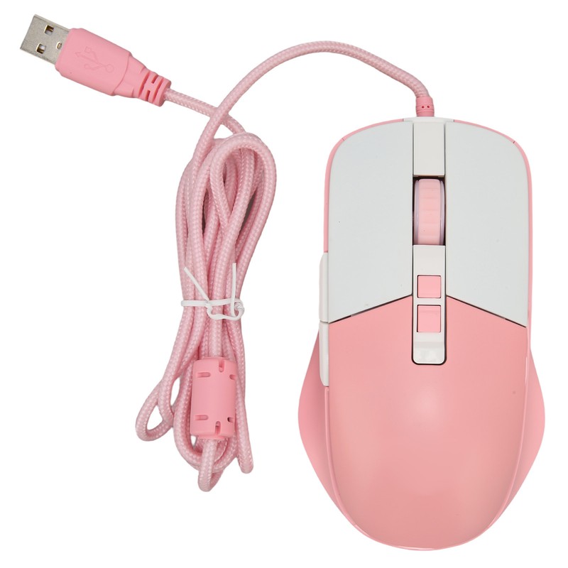 Wired Mouse Ergonomic Streamlined Cool RGB Optical Sensor Gaming Mechanical