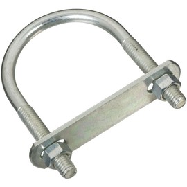 National Hardware N222-208 2190BC U Bolt in Zinc plated,#642-3/8"x2-1/2"x4"