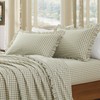 KKJIAF 2 Pcs Plaid Ruffle Pillow Case Standard Size, Washed