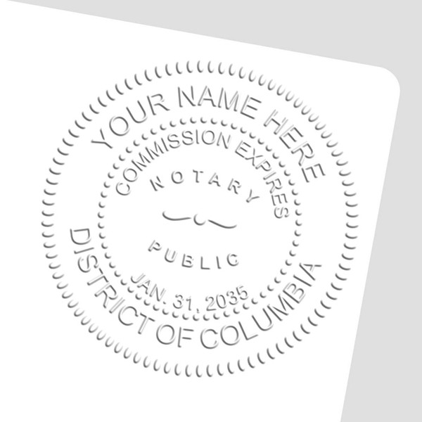Washington DC Notary Public Seal and Embosser - Hybrid Model,