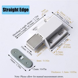 8PCS Magnetic Push Latches, Push Open Door Catches, Magnetic Touch Latches Kitchen Door Push Release Latch for Cabinet, Drawer, Cupboard, Wardrobe, Chipboard, Sideboard, Cooking Utensils