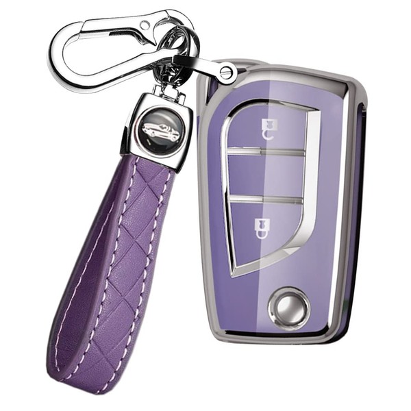 ontto TPU Flip Car Key Fob Cover fit for Toyota