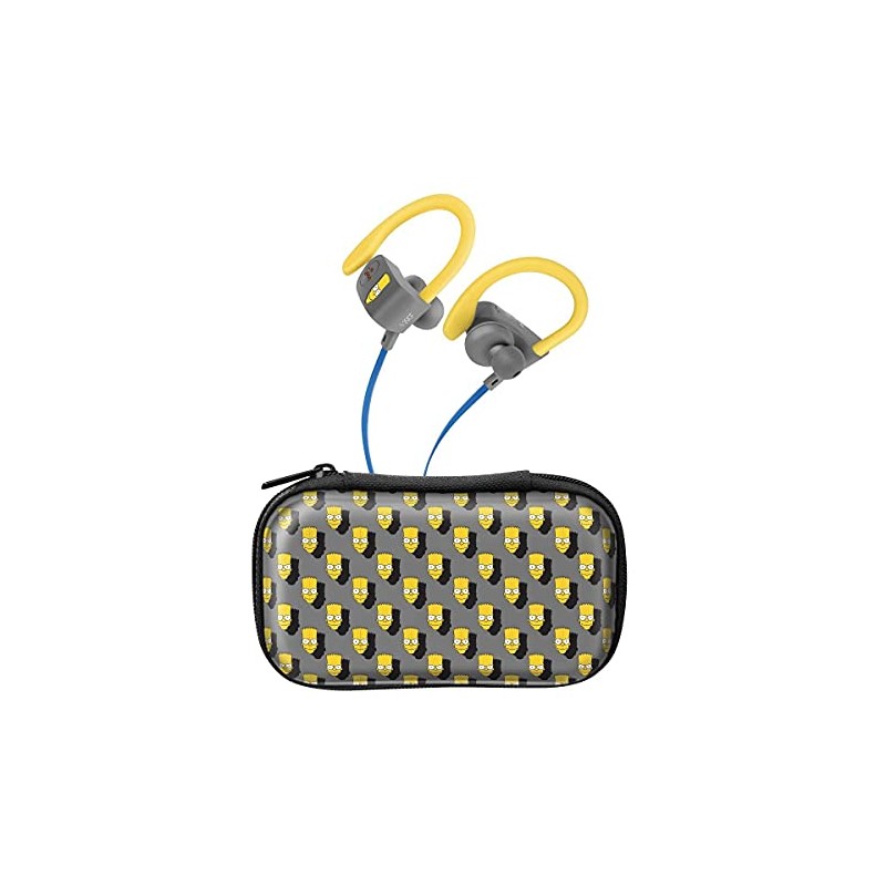 STEREN Audífonos Bluetooth Sport Free con Cable Plano The Simpsons™-Bartface