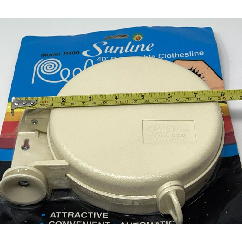 Sunline Vtg NEW Sunline 40' Retractable Clothesline Reel Model R400