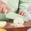 hecef 15 Pieces Kitchen Knife Set with Built-in Sharpening Wooden