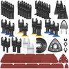 136 PCS Oscillating Tool Blade, Multi Tool Blades Kits with
