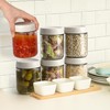 EONJOE 6-Pack 16oz Glass Jars with Lids for Food Storage