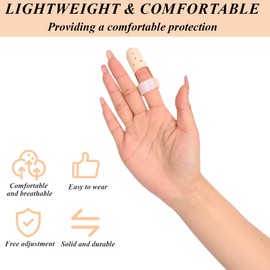 AFCJLTO Finger Orthoses Finger Splint Set (3 Pack) Plastic for Extending and Stabilising Fingers, Ideal for Hammer Fingers and Basketball Training