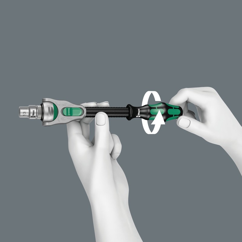 Wera 073261 Zyklop 8000B Ratchet 3/8" Drive 199mm Carded