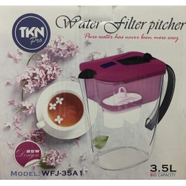 TKN Pro Pitcher Water Filter 3.5L Pink BPA FREE (Replacement Filter FC-A1)
