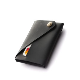 Crazy Horse Craft Minimalist Wallet, Made in Nordic Lithuania, Mini Wallet, Men's, Small Wallet, black