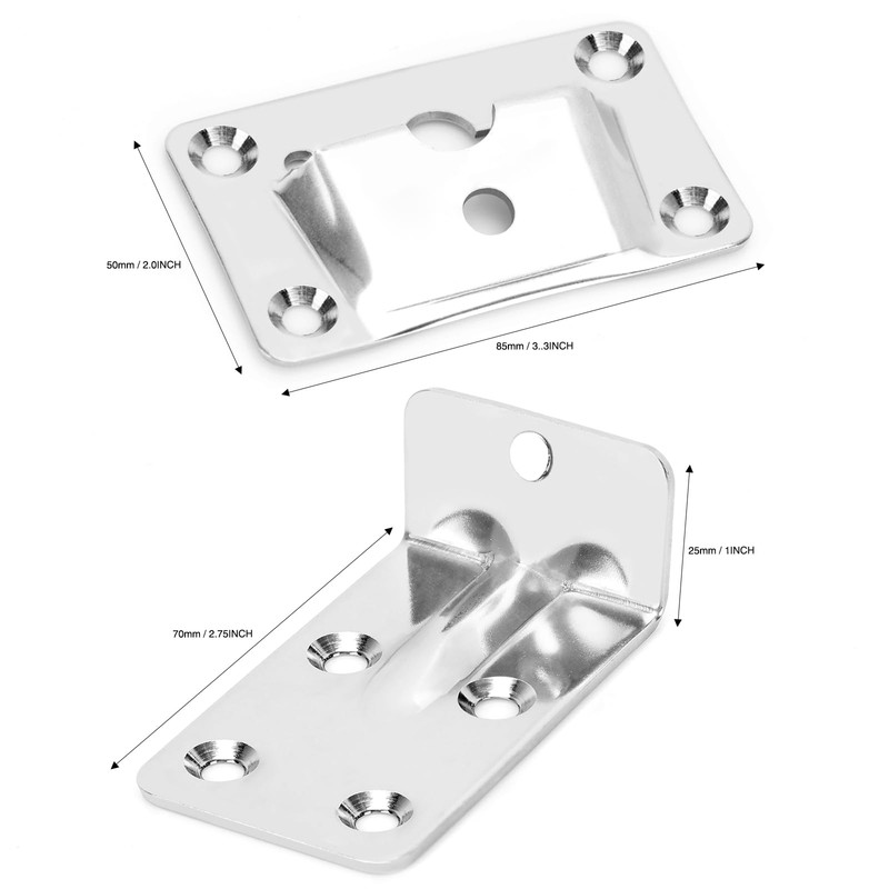 2 Sets Stainless Steel Removable Table Bracket, Strong Sturdy Support