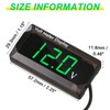 2 Pieces DC 4 to 28V Car Digital Voltmeter 12V