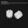 sourcing map 30 Pcs Plastic Gears 9 Teeth Plastic Motor
