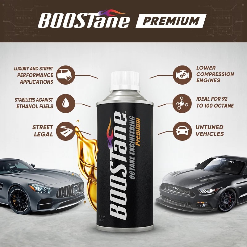BOOSTane Premium Automotive Octane Booster 16oz (OCT16PRE) 4 Pack Case