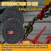 SENKEYFE 1/4" Tow Chain|G80 Log Chain with G70 Clevis Grab