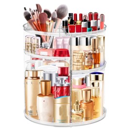 LeeWent LeeWent 360 Acrylic Rotation Makeup Organizer, Large Capacity, Easy Access, Sturdy, Multi-functional, Great Gift Idea