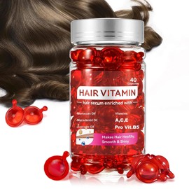 Hair Treatment Seru, Oil para el Cuidado del Cabello,Mejorar el Cabello Seco y Encrespado, que contiene extractos de plantas, Vitaminas A C E Pro Vitamina B5 - B (Rojo, Jazmín)
