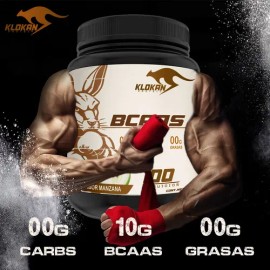 Aminoacidos Bcaas Klokan 1 Kg 100 Servicios Sabores Manzana                                                                                           