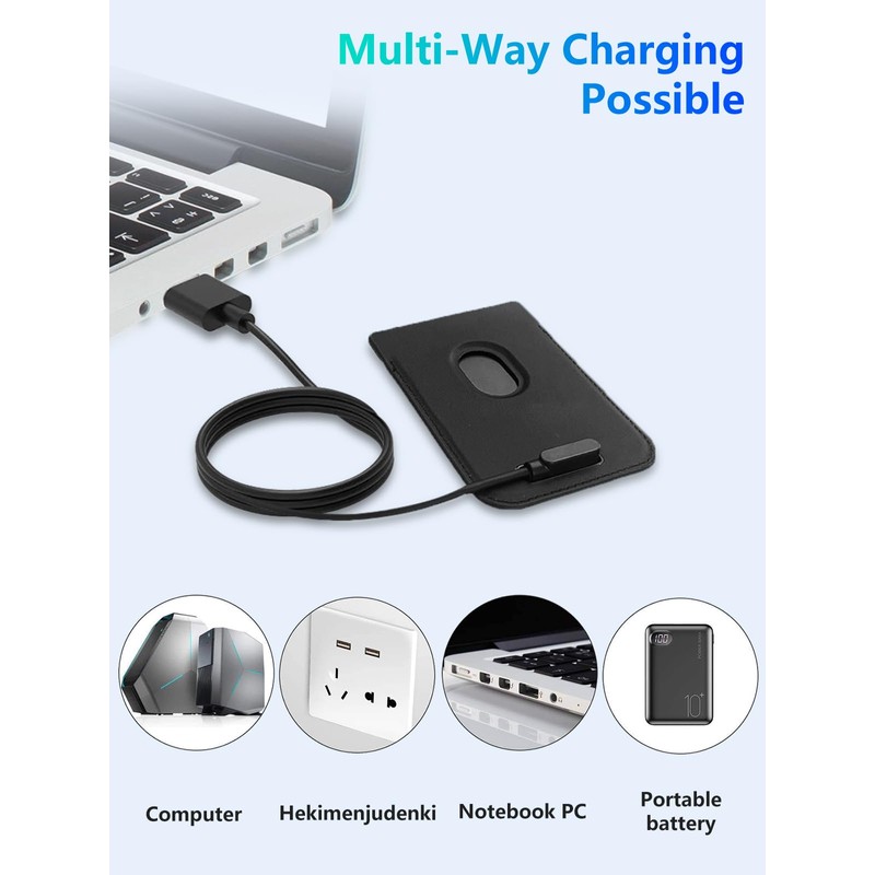 YANMONGI [2 Pack, USB-C+USB-A] Charger Cable Compatible with PLAUD Note