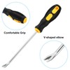 PATIKIL Upholstery Staple Remover, 3Pcs 6" V Curved Construction Staple
