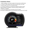 KIMISS Car HUD Head Up Display 3 Inch Screen OBD2+GPS
