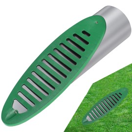 Yard Drain Emitter,4-inch Angled Sloped Yard Drain,Grate Yard Drain for Drain Inlet or Outlet,Reduce Yard Water and Prevents Clogged Pipe,Compatible w/ 4-Inch Connections (Green)