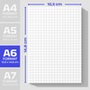 Fantastino® A6 Notepad Squared - Pack of 10, 500 Sheets