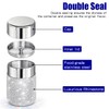 Svpolns Bling Rhinestone Tea Canister,Glitter Stainless Steel Tea Tin with