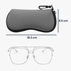 kwmobile Neoprene Glasses Case in Black - Soft Case for