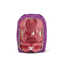 ergobag Rain Cover for Nursery Backpack, Mini Backpack, Waterproof, Fluorescent Colours, Reflectors, Elastic Band, Horses - Purple