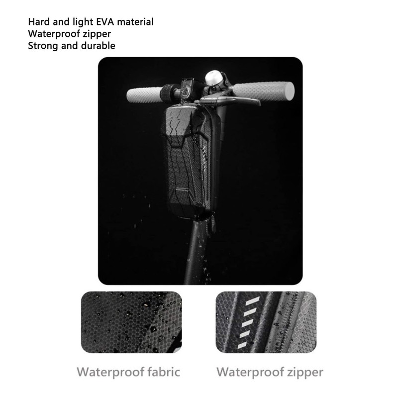 Electric Scooter Bag Large Capacity Hard EVA PU Waterproof Zipper