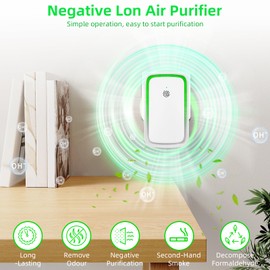 2026 Upgraded Plug in Air Purifiers for Home (6 Pack), Filterless Negative Ion Air Purifier & Ionizer with Nightlight, Whisper-Quiet Odor Freshener for Bedroom, Kitchen, Pets Area, Smoke, Small Rooms
