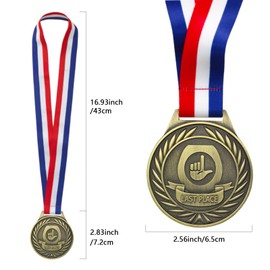 YUJUE Toilet Seat Last Place Medal, Last Place Medal Toilet Loser Award Funny Wide Toilet Medal with Webbing Last Place Trophy for Competitions Funny Supplies