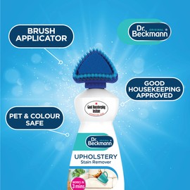 Dr. Beckmann Upholstery Stain Remover | Removes Even Stubborn Stains and odours from Sofas, car Seats etc. | Incl. applicator Brush | 400 ml