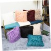 Mobestech Warm Wool Pillowcase Plush Pillow Cover Fluffy Cushion Cover