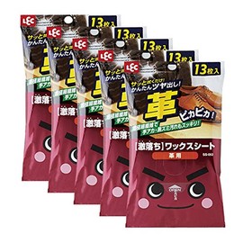 LEC Super Drop Wax Sheet for Leather, 13 Pieces, Set of 5