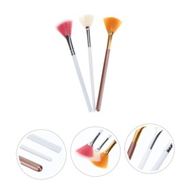 Outanaya 3pcs Makeup Tool for Highlighter and Blush Application for Teen Girls Easy to Materials for Festivals and Everyday Use