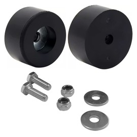 2-Pack Heavy Duty Anti Vibration Rubber Bumper Isolators for Generators, Pressure Washers, Compressors, Amps, Trailers, Generator Rubber Foot Pads