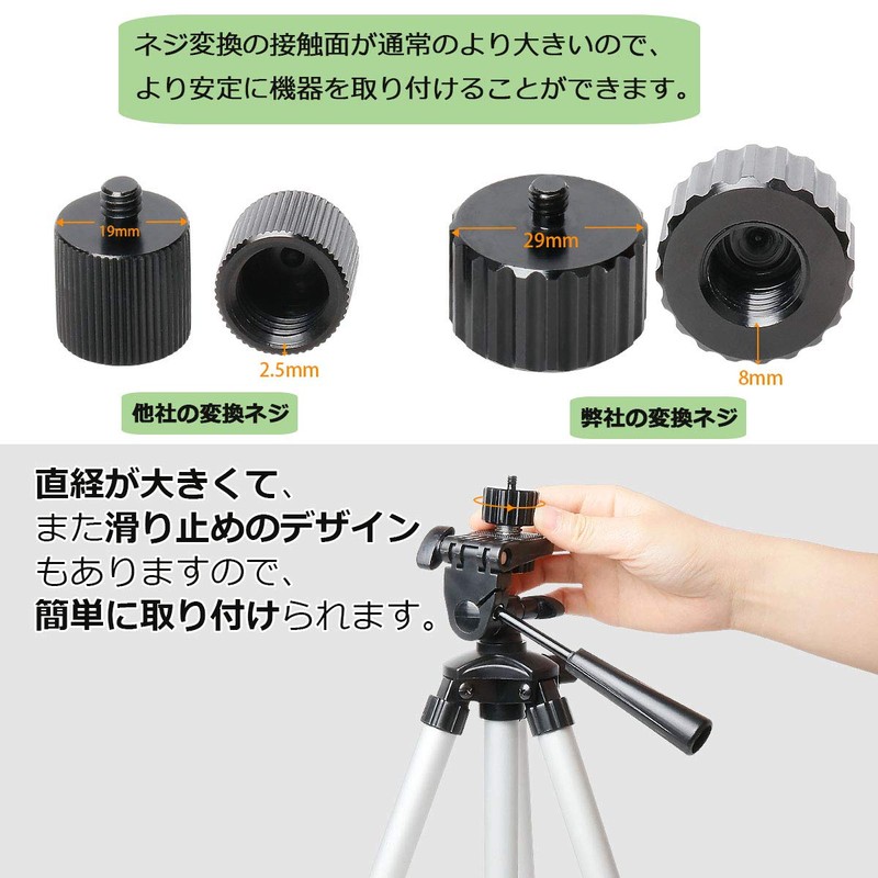 Huepar 5/8"-11 Female Thread, 1/4"-20 Male Thread Diameter Conversion Adapter,
