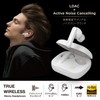Elecom LBT-TWS18WH Bluetooth Wireless Earphones, Noise Cancelling, High Resolution Compatible,