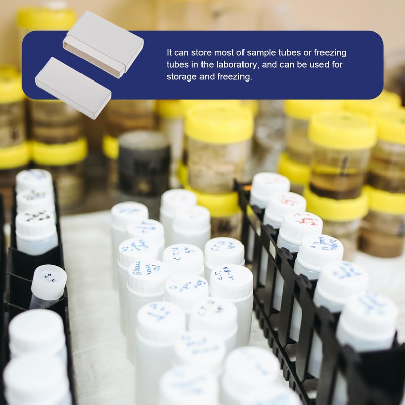 Mobestech 5 Compartment Cryovial Freezing Box Sample Tube Storage Round