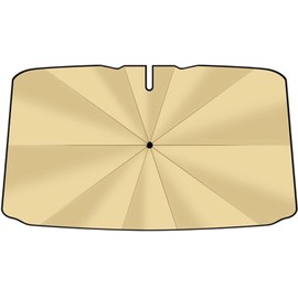 Genérico Parasol para Parabrisas de Coche Bloqueo de Calor y Protección UV Parasol Plegable Tipo Paraguas para Coche para SUV Sedán Vehículo Viaje de Verano Aparcamiento Exterior