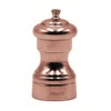 Bisetti Messina Copper Plated Beechwood Pepper Mill With Adjustable Grinder,