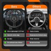 Lightweight Aluminum Alloy 13.5" Racing Steering Wheel - Only 1.57lbs,