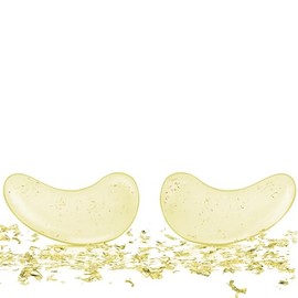 Parches Para Ojos | Oro Puro de 24K | Parches Para Ojeras Contorno de Ojos | Hidrogel con Colágeno + Ácido Hialurónico | 15 Pares