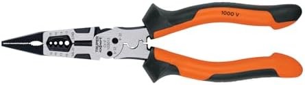 Truper expert PMU-8PX, Pinza multiuso 8 punta larga mango comfort grip